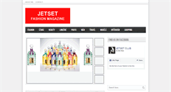 Desktop Screenshot of jetsetfashionmagazine.com