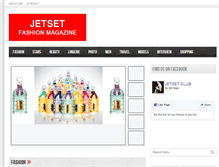 Tablet Screenshot of jetsetfashionmagazine.com